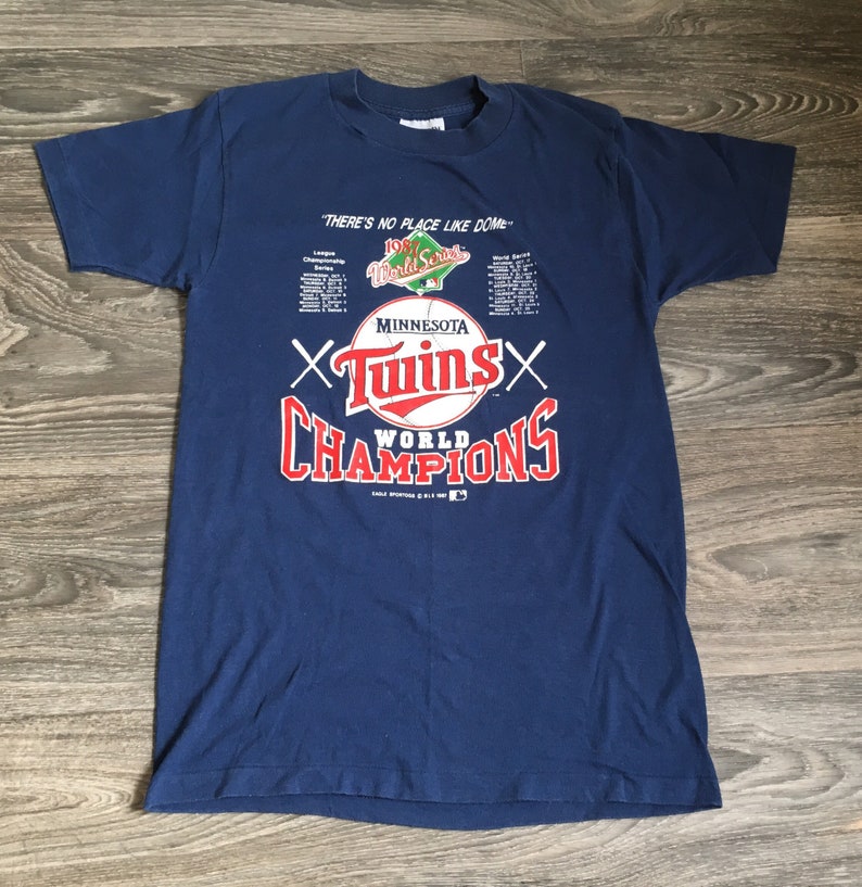 Vintage MINNESOTA TWINS Shirt 1987 World Series CHAMPIONS | Etsy