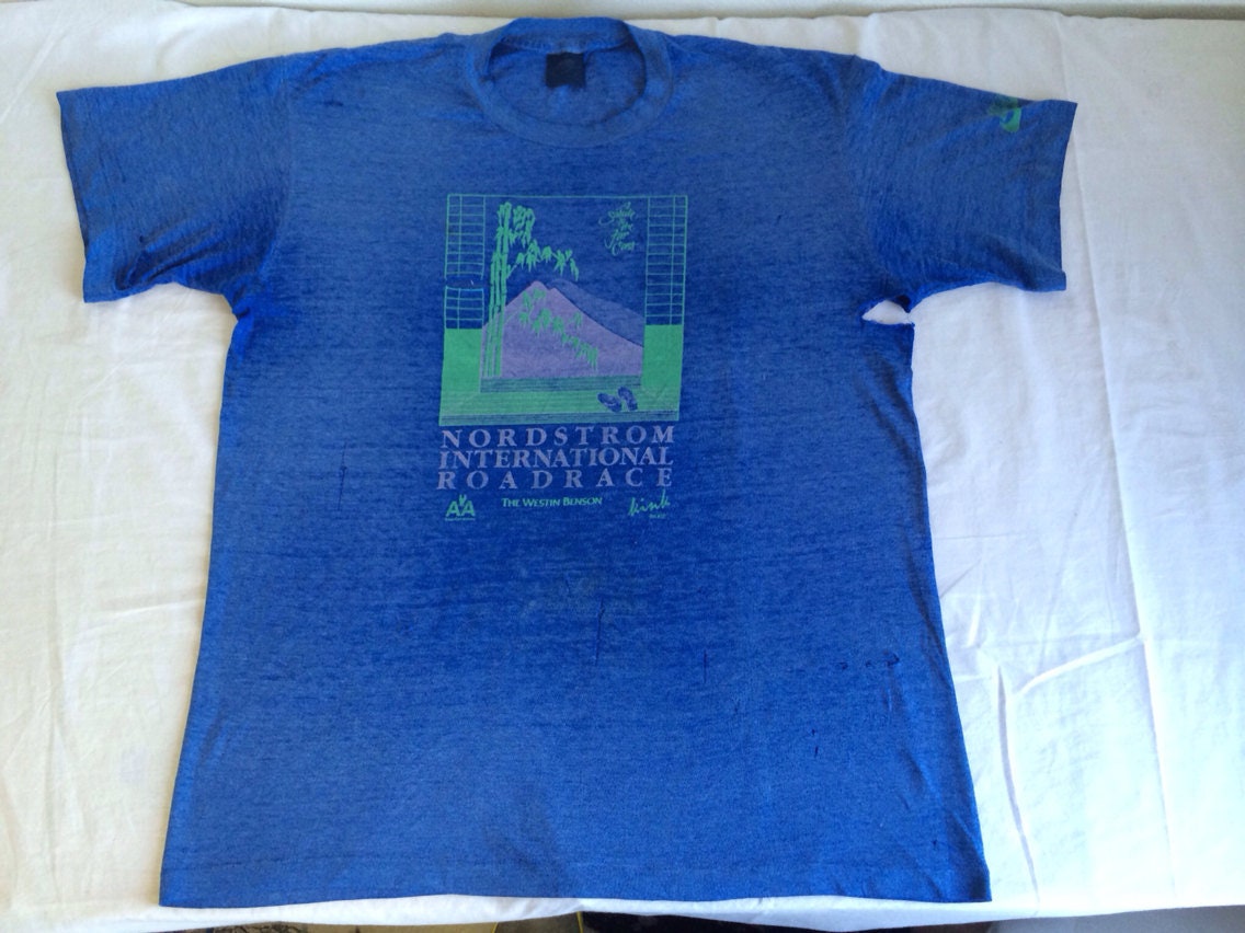 NIKE Shirt 80's Blue Tag Race Vintage/ RARE Nordstrom | Etsy
