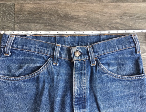 Levis Denim Jeans 70s Vintage High Waist Bell Bot… - image 10