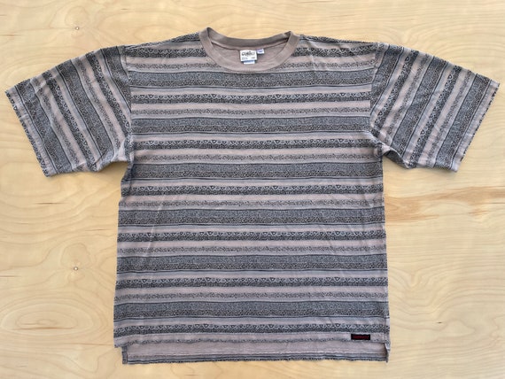 送料無料 通販 激安 90s Shirt Gramicci Vintage Style Surf Stripe Tribal AOP 男性用