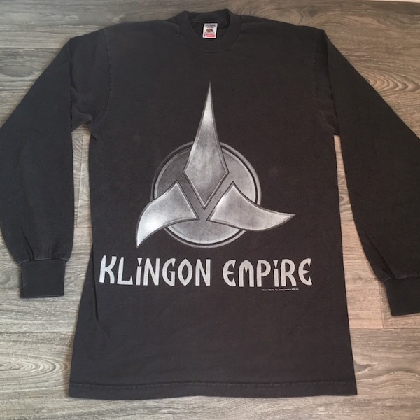 TShirt-People Felpa Uomo Con Simbolo Klingon, 80% Cotone 20% Poliestere, Vestibilità Moderna, Prodotta In Germania, Certificata Oeko-Tex