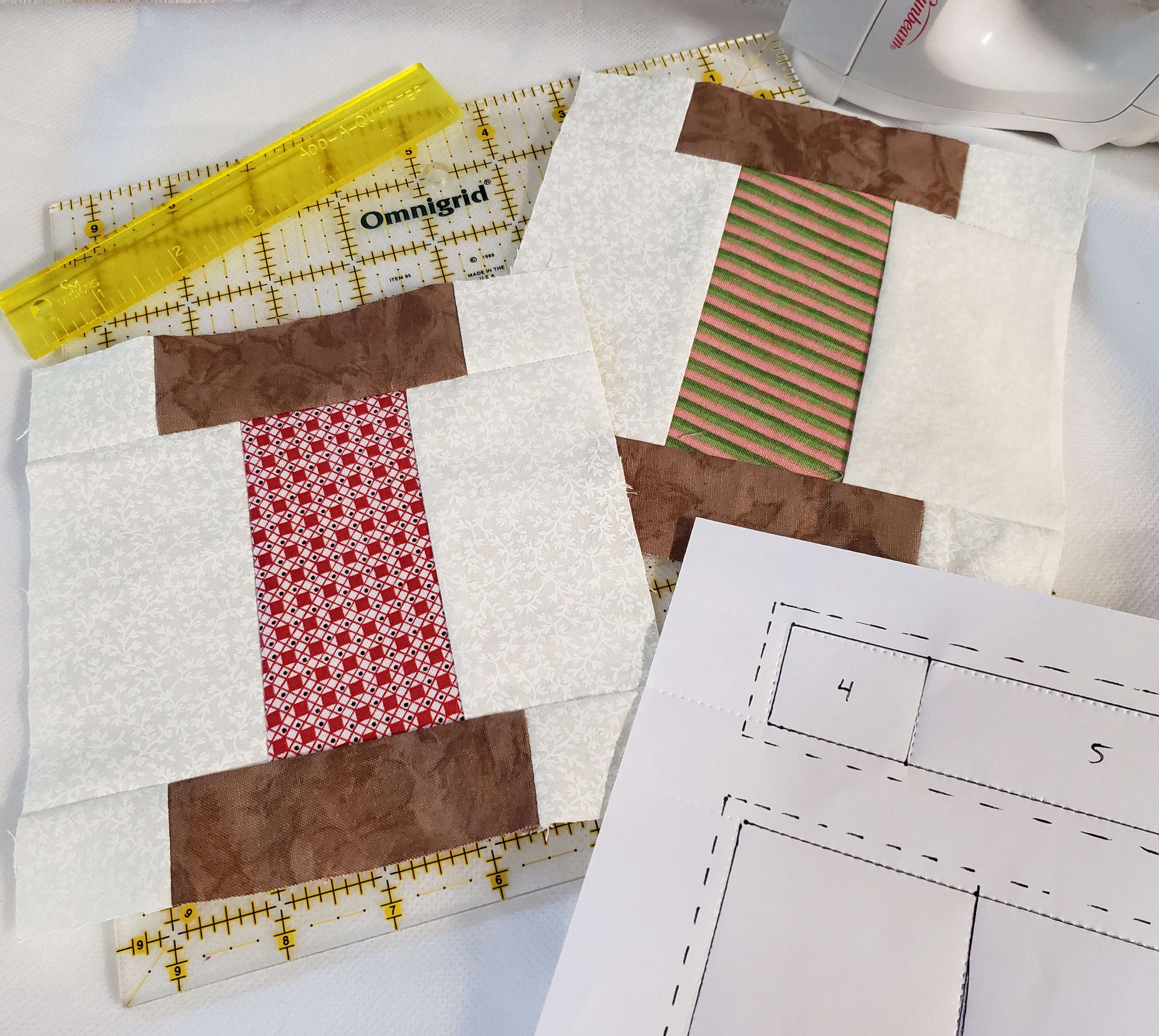 Spool of Thread Quilt Block Pattern for Paper Piecing Etsy