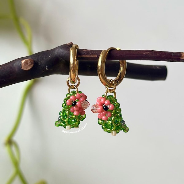 Flawless Handmade Beaded Bird Earrings For Women & Girls