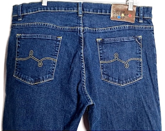 LRG Lifted Theory 101 TS Jeans Men Size 40 (37 x 32 actual) Blue Straight Leg