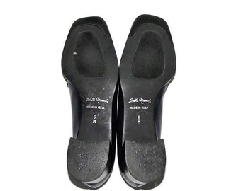 Vintage Sesto Meucci Chaussures Femmes Taille Cuir bleu marine