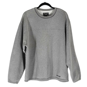 Vintage Abercrombie Fitch Sweatshirt Gray Pullover Mens Size XL Oversized Slouchy Boyfriend
