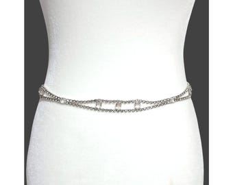 Eileen Fisher Chico\'s Embellished Rhinestone Belt Made In USA Size‎ L Dressy Eileen Fisher Chico main image 3