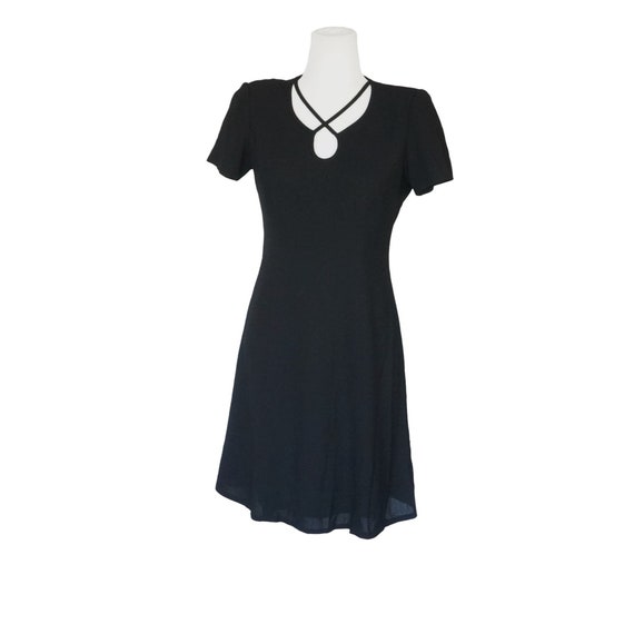 Vintage Liz Claiborne Little Black Dress Size 4 P… - image 1