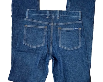 Vintage Guess Jeans Womens Size 28 Made in USA Dark Blue Wash Stretch Denim