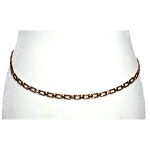 Gold Tone Rhinestone Belt or Necklace Clear Stones Skinny  display picture 1