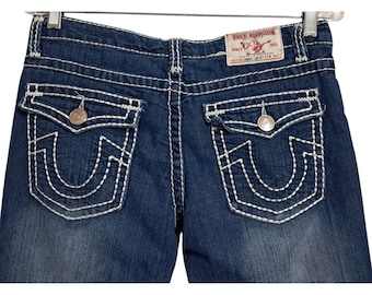 True Religion Womens Size 30 Straight Leg Jeans Size 31 Made In USA Denim
