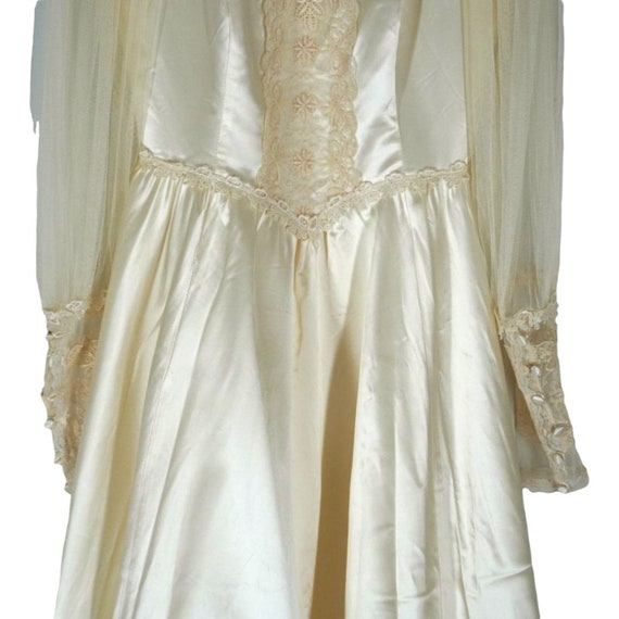 Vintage Gunne Sax Wedding Dress Boho XS S Modest … - image 6