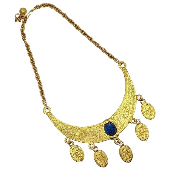 Vintage Kenneth Lane Necklace Egyptian Revival Sc… - image 6