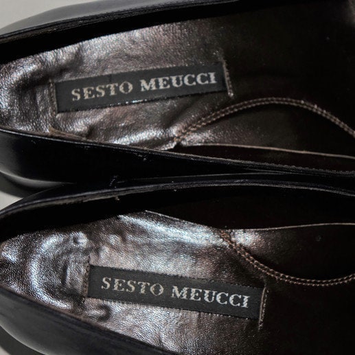 Vintage Sesto Meucci Shoes Womens Size 6 Navy Blue Leather - Etsy Australia