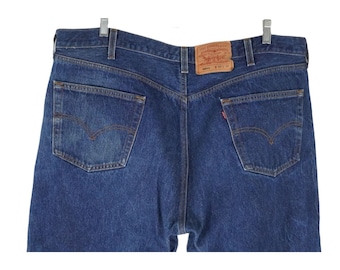 Vintage Levi's W36 X L34 501 XX Original Riveted Medium Blue Jeans