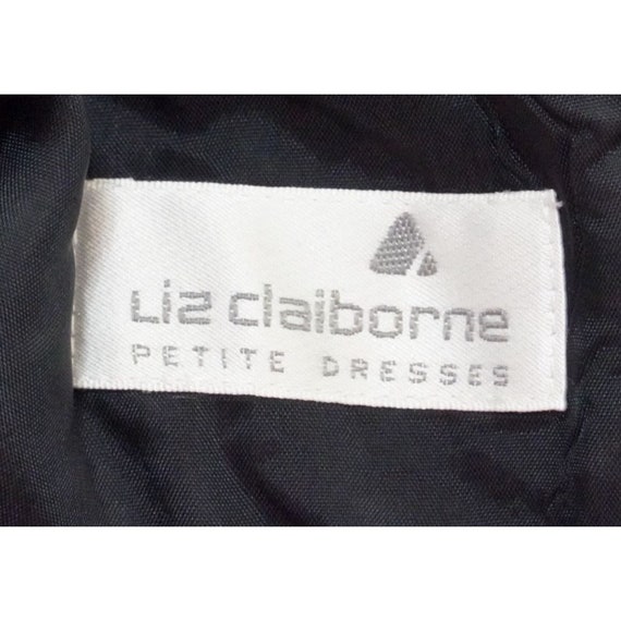 Vintage Liz Claiborne Little Black Dress Size 4 P… - image 8