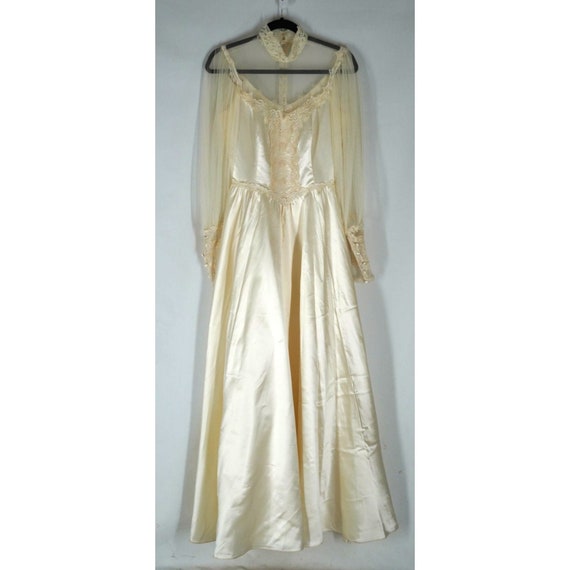 Vintage Gunne Sax Wedding Dress Boho XS S Modest … - image 3