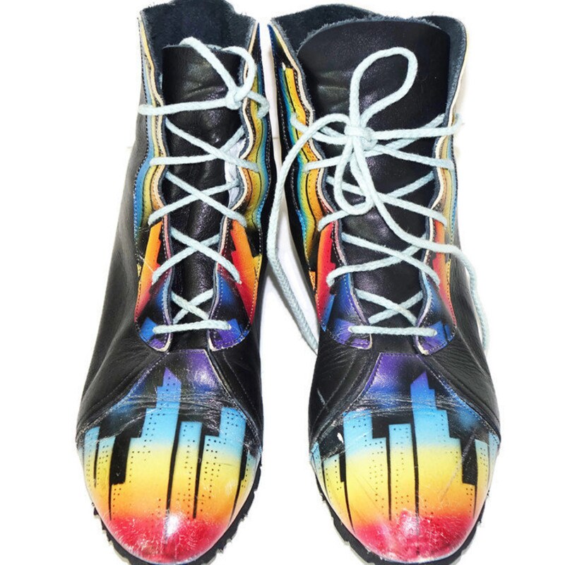 airbrushed shoes