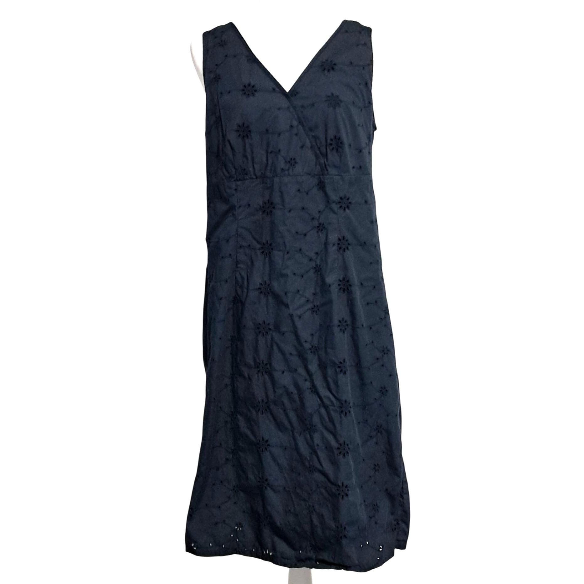 Navy Eyelet Dress - Etsy