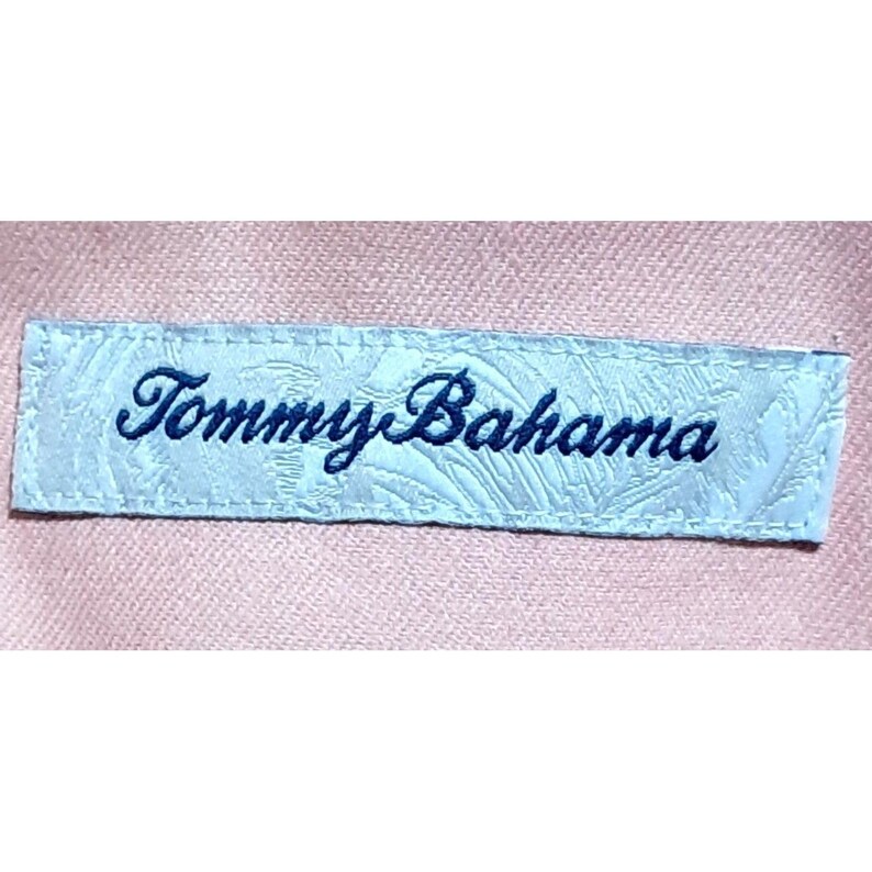 Tommy Bahama Silk Shirt Mens XXL Hawaiian Tropical Palm Print Ombre Pink Floral zdjęcie 4