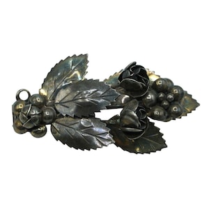 Vintage Hobe Sterling Silver Brooch Floral Bouquet Pin Signed Jewelry
