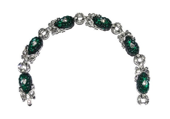Trifari vert Art chaussure bouton fruits salade strass Art déco Bracelet Designer de verre signé bijoux fantaisie Vintage | Une Grande Variété De Modèles
Trifari vert Art chaussure bouton fruits salade strass strass strass Art déco Bracelet Designer de verre signé bijoux fantaisie Vintage | Une Grande Variété De Modèles
762dad