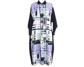 Marimekko Dress Sz 40 - US 12 100 Cotton Boxy Shirtwaist Shift Button