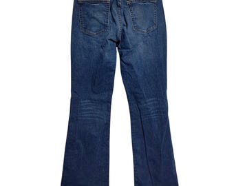 Y2K Gap Flare Jeans Womens Size 12 Stretch Blue Denim