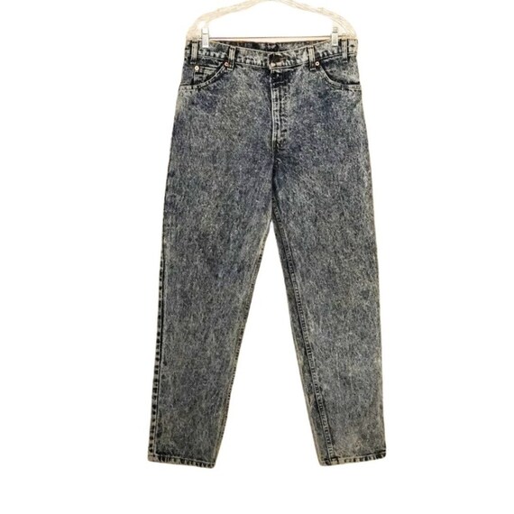 Levi's 550 Acid Washed Jeans Tagged 35 