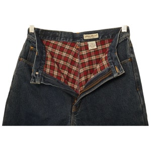 Womens Sz 12 Eddie Bauer Flannel Lined 