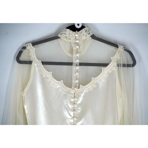 Vintage Gunne Sax Wedding Dress Boho XS S Modest … - image 4