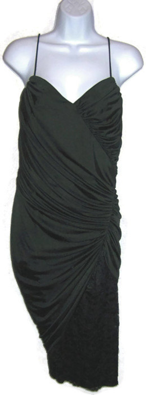 Vintage Cocktail Wiggle Dress Size 5/6 Vijack Sus… - image 2