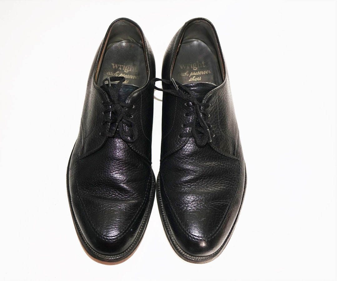 Vintage E T Wright Shoes Men's Size 9.5 E Black Leather