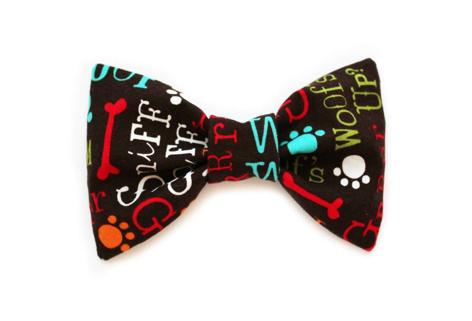 Funny Dog Bow Tie Detachable Dog Dog Bow Tie 'Woof's Etsy