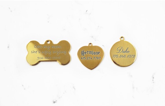 gold id tags