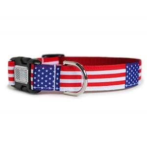 American Flag Dog Collar