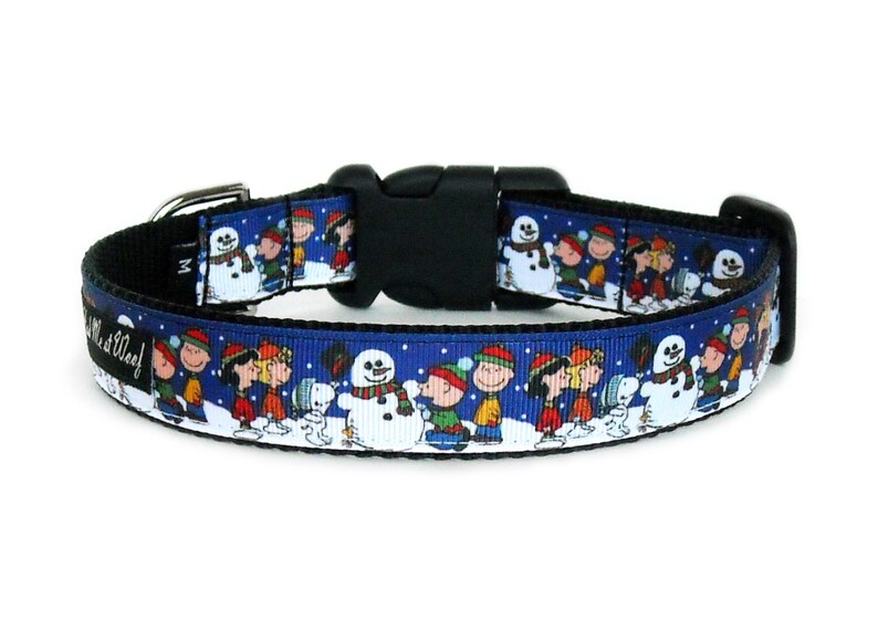 Charlie Brown Christmas Dog Collar Peanuts Snoopy Dog Etsy