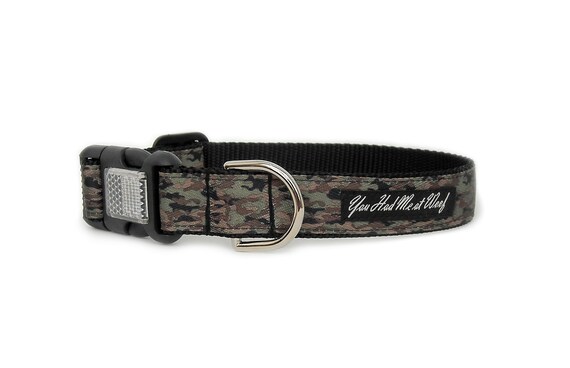 military camo dog collars