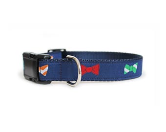 Boy Dog Collar - Stylish Bow Ties Dog Collar
