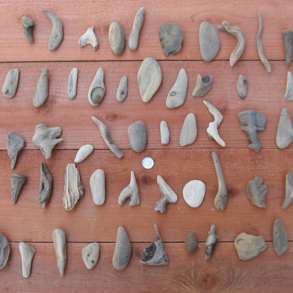 Driftwood - 50 Little Pieces - Pendants, Beads, Buttons, Charms