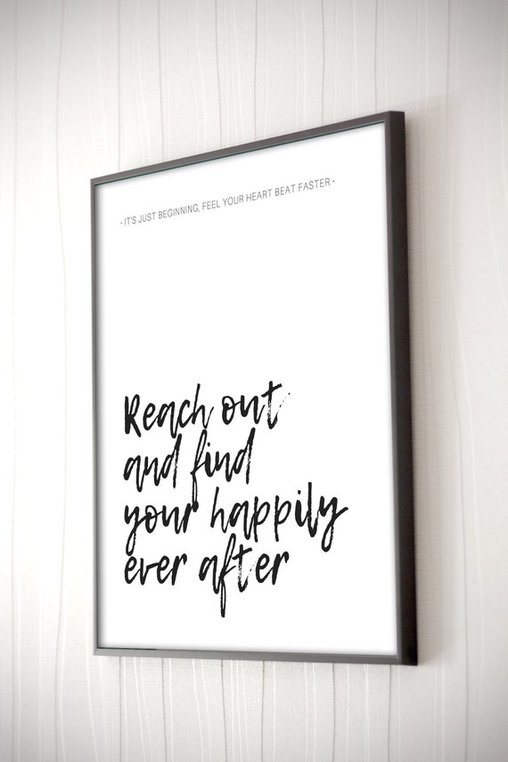 Disney World Happily Ever After Fireworks Quote Print Etsy