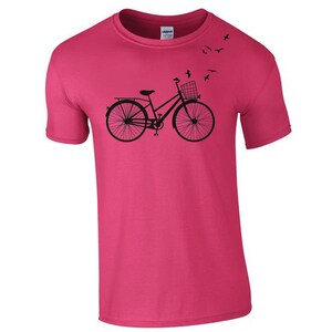 Bicycle T-shirt gift for men shopper bike tee vintage cyclist shirt gift for him