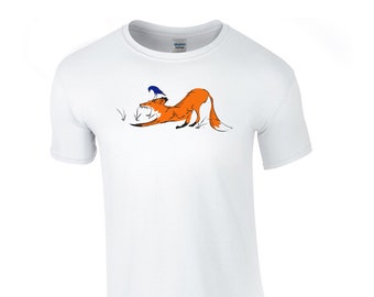 Funky men t-shirt fox shirt men tee short sleeved men shirt funky