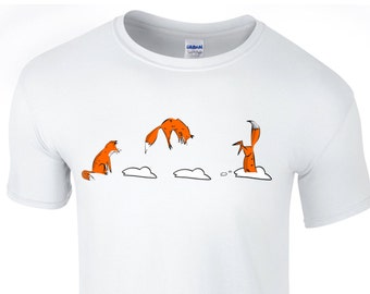 Fox t-shirt funny graphic tee gift for him boyfriend present tshirt