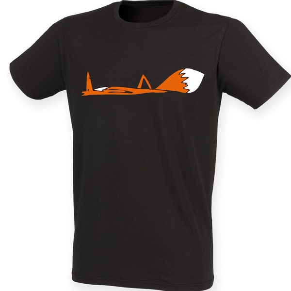 Men fox shirt animal art t-shirt funny men tee