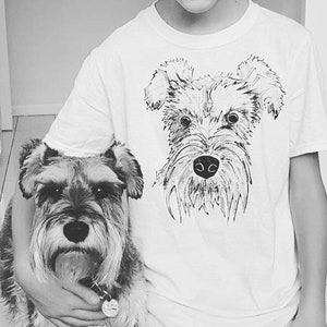 Custom pet gift portrait gift for pet owner unique dog memorial art t-shirt image 4