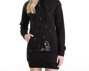 Vestido Tipo Sudadera Vestido Sudadera Largo Mujer Vestido Con