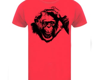 Tee shirt graphique T-shirt Chimp gorilla pour homme animal lover cadeau