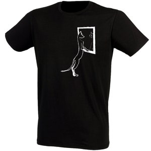Cat men t-shirt for cat owner gift tee with cat image