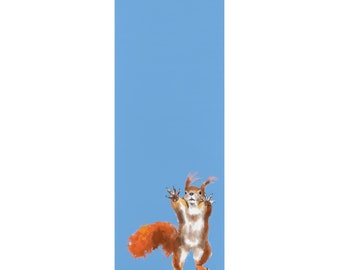 Squirrel Yoga Mat - black Pilates mat - yoga fitness enthusiast gift